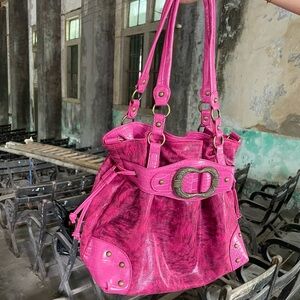 Others Follow Vibrant Pink Shoulder Bag